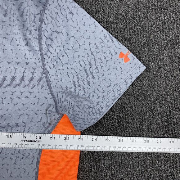 Under Armour Shirt Heatgear Mens Combine Colorblock Short Sleeve Fitted Size XL - Picture 5 of 5